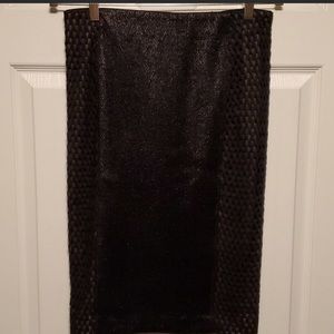 Byron Lars Mock Raffia Pegged Skirt